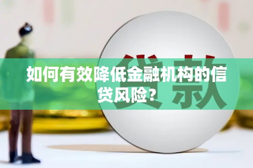 二七如何有效降低金融机构的信贷风险？