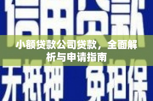 二七小额贷款公司贷款，全面解析与申请指南