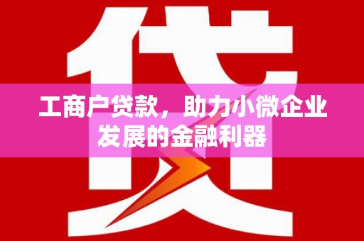 二七工商户贷款，助力小微企业发展的金融利器