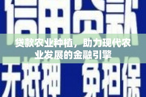 二七贷款农业种植，助力现代农业发展的金融引擎