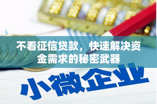 二七不看征信贷款，快速解决资金需求的秘密武器
