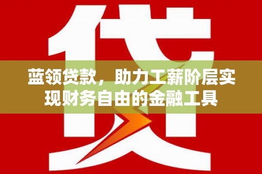 二七蓝领贷款，助力工薪阶层实现财务自由的金融工具